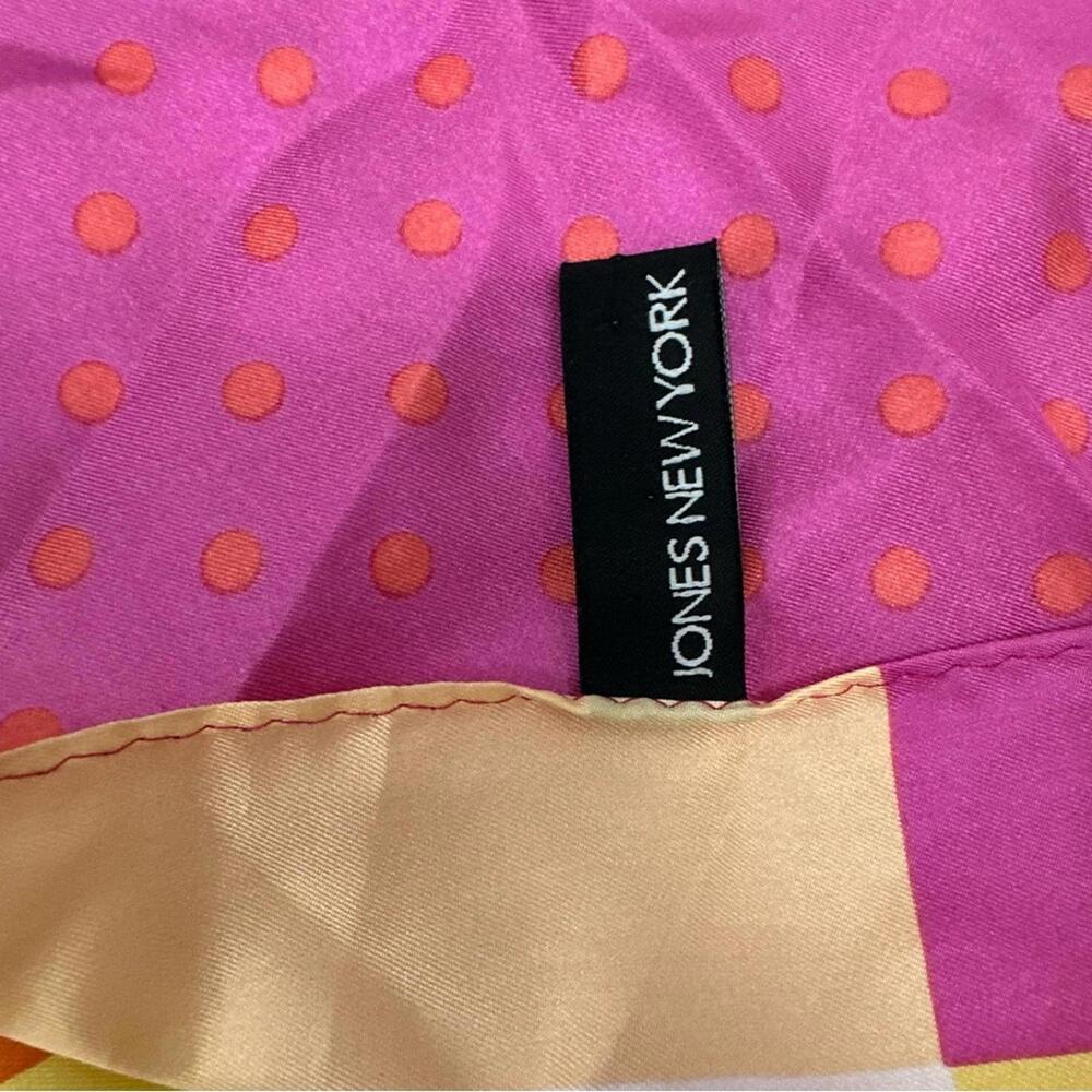 Jones New York 100% Silk Lot of 2 Scarves - Picture 4 of 6